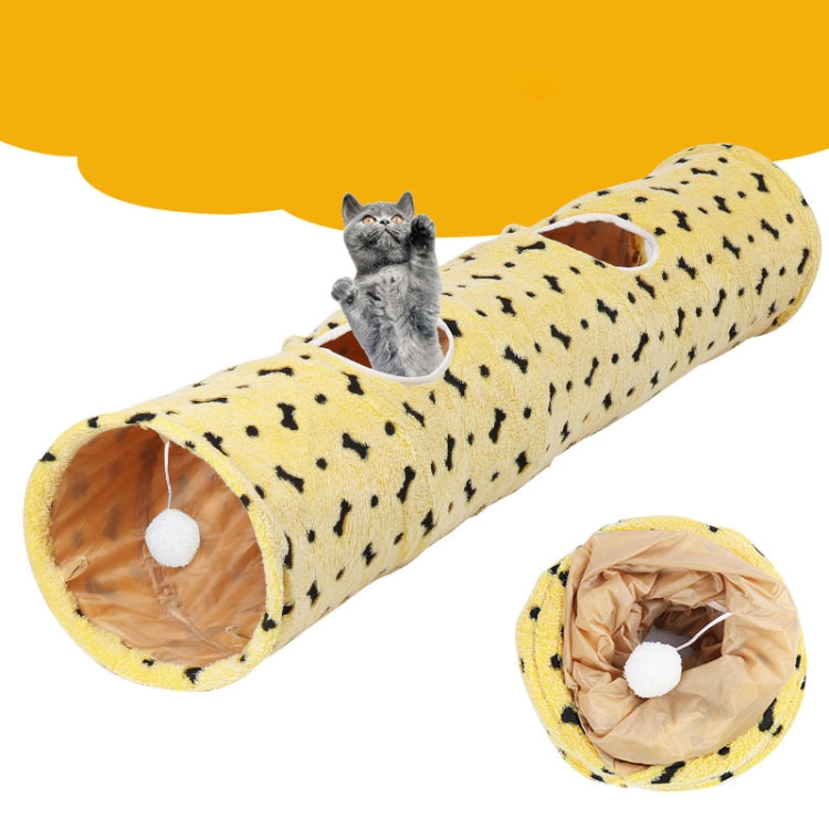 Ring Paper Double Layer Foldable Cat Tunnel Pet Toy